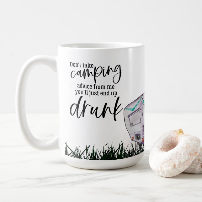 Camping  coffee mug (With Donut)
