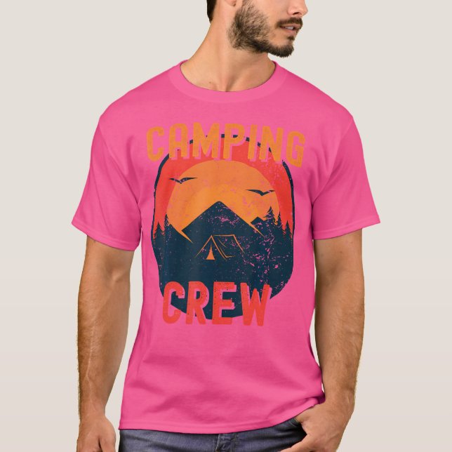 Camping Crew 2022 Family Camper Trip Road Matching T-Shirt (Front)