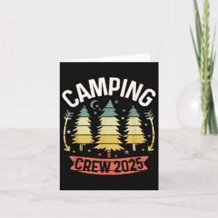 Camping Crew 2025 Family Camping Trip Matching Cam Card
