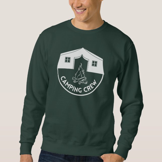 Camping Crew Cool camp lovers design Sweatshirt (Front)