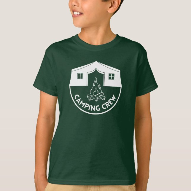 Camping Crew Cool camp lovers design T-Shirt (Front)