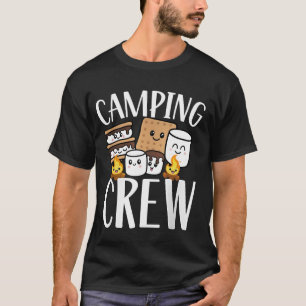 Camping Crew Cute S’mores Marshmallow Campfire  T-Shirt