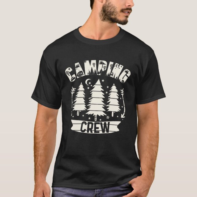 Camping Crew  Family Camping Trip Group I Camp Now T-Shirt (Front)