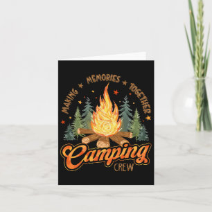 Camping Crew Family Friends Girls Kids Toddler You Card