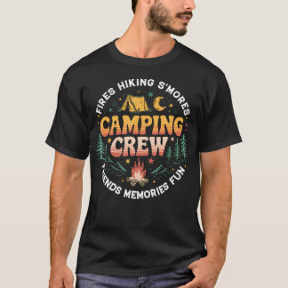 Camping Crew Family Matching Group Friends Men Wom T-Shirt