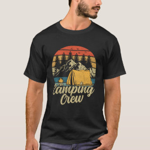 Camping Crew Family Outdoor Sunset Summer Camp T-Shirt