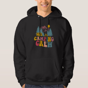 Camping Crew  Matching Camping Retro Vintage Campe Hoodie