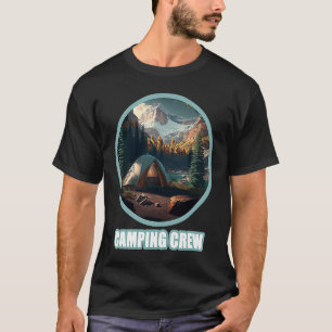 Camping Crew Outdoor Sunset Summer Camp Fun T-Shirt