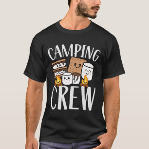 Camping Crew Smore Campfire Group Squad Team Kids T-Shirt