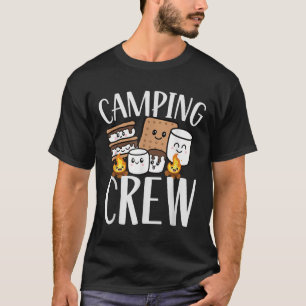 Camping Crew Smore Campfire Group Squad Team Kids  T-Shirt