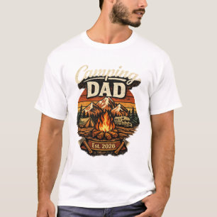 Camping Dad Est. 2026 Personalised T-Shirt
