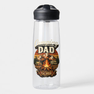 Camping Dad Est. 2026 Personalised Water Bottle
