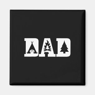 Camping Dad Father's Day Outdoor Bushcraft Camper Magnet