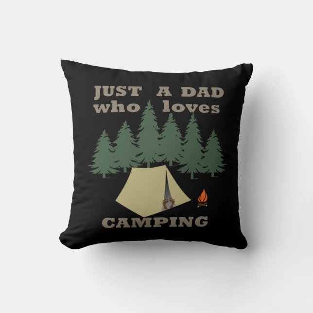 Camping Dad gifts Cushion (Front)