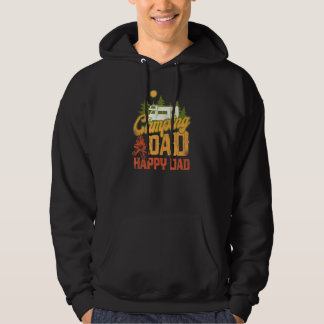 Camping Dad Happy Dad Motorhome Campervan Hoodie