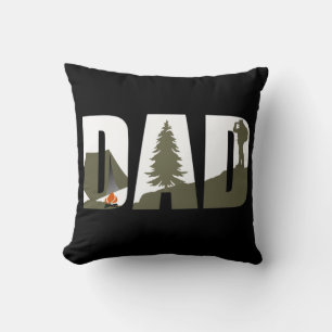 Camping Dad Hiker gift Cushion