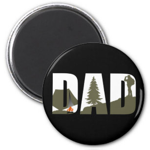 camping dad magnet