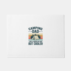 Camping Dad Vintage Retro Outdoor Vector Shirt Des Doormat