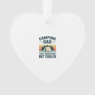 Camping Dad Vintage Retro Outdoor Vector Shirt Des Ornament