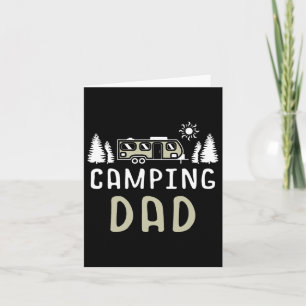 Camping Dad Wanderlust Nature Camper Stargazing Ca Card
