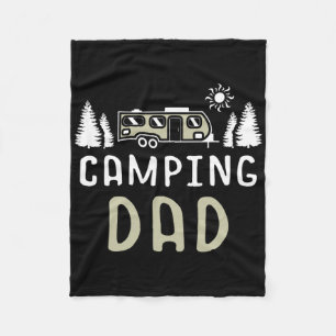 Camping Dad Wanderlust Nature Camper Stargazing Ca Fleece Blanket