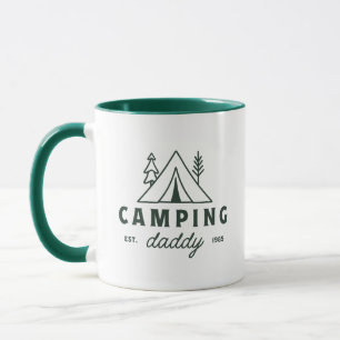 Camping daddy dad forest camper funny father mug