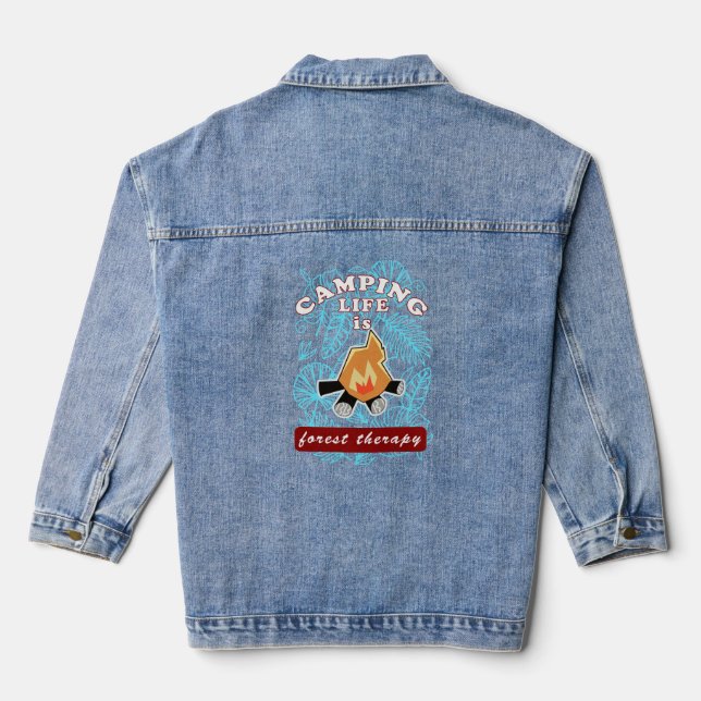 camping denim jacket (Back)