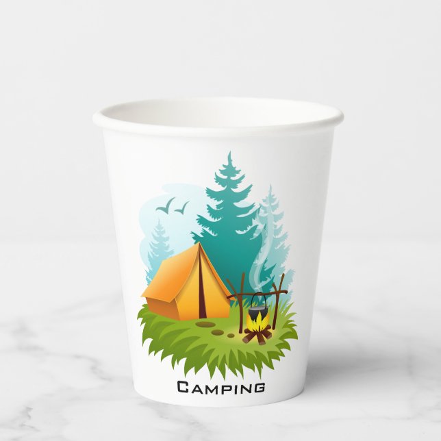 Camping Design Paper Cup (Front)