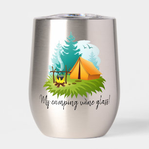 Camping Design Thermal Wine Tumbler