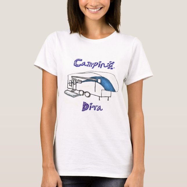 Camping Diva T-Shirt (Front)