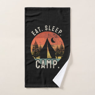 Camping - Eat Sleep Camp Hand Towel