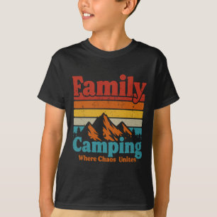 Camping Family Camping Chaos Unites Happy Camper C T-Shirt