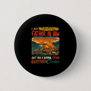 Camping father in law definition much cooler 6 cm round badge