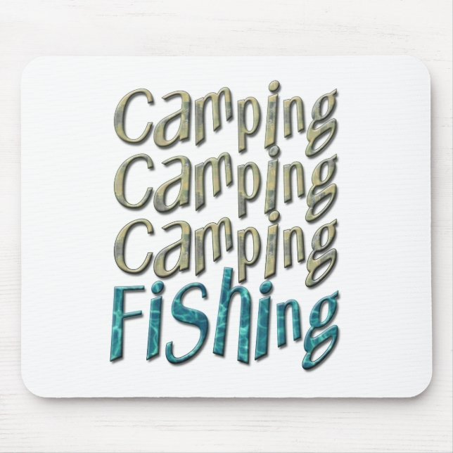 Camping Fishing Mouse Mat (Front)