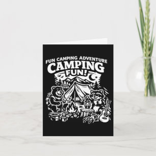 Camping fun adventure funny campfire outdoor  card