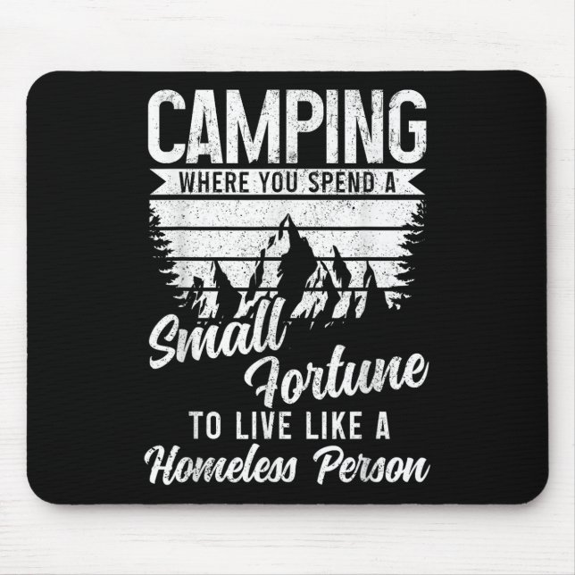 Camping Funny Camper  Mouse Mat (Front)
