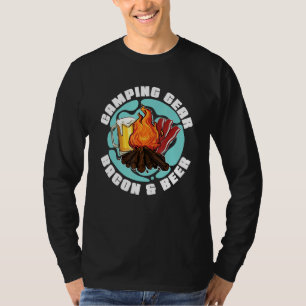 Camping Gear Bacon & Beer Barbecue Breakfast Pork T-Shirt