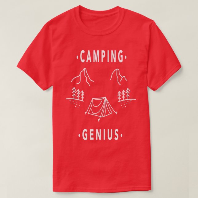 Camping Genius Triblend T-Shirt (Design Front)