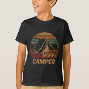 Camping Gifts Happy Camper Campsite Scout Lovers C T-Shirt