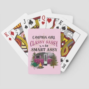 Camping Girl  Playing Cards