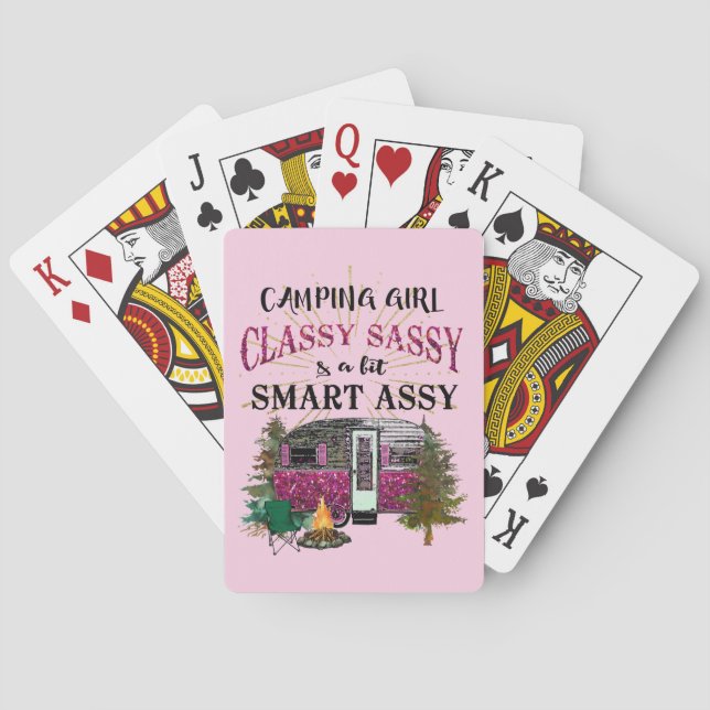 Camping Girl  Playing Cards (Back)