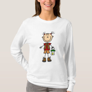 Camping Girl With Lantern Tshirts and Gifts