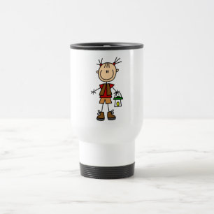 Camping Girl With Lantern Tshirts and Gifts Travel Mug