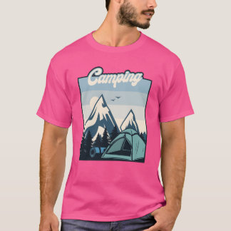 Camping Glamping Backpacking Campgrounds Camper vi T-Shirt