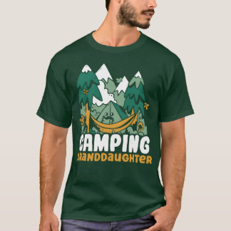 Camping Granddaughter Hobby Camper Camp Campsite r T-Shirt