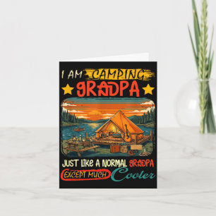 Camping grandpa definition much cooler father's card