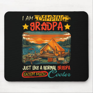 Camping grandpa definition much cooler father's mouse mat