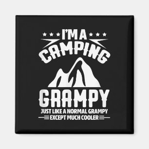Camping Grandpa Funny Im A Camping Grampy Fathers Magnet