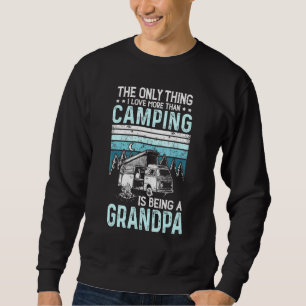 Camping Grandpa Retro Vintage Outdoor Grandparent Sweatshirt