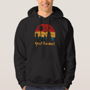 Camping Great Outdoor Tri blend Summer Vacation Lo Hoodie
